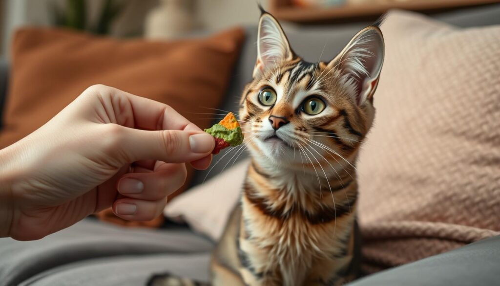 administering CBD treats for cats